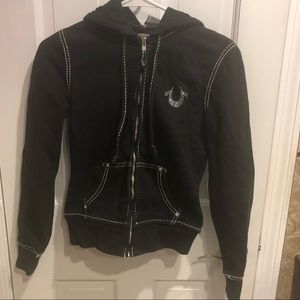 True religion sweatshirt zip up